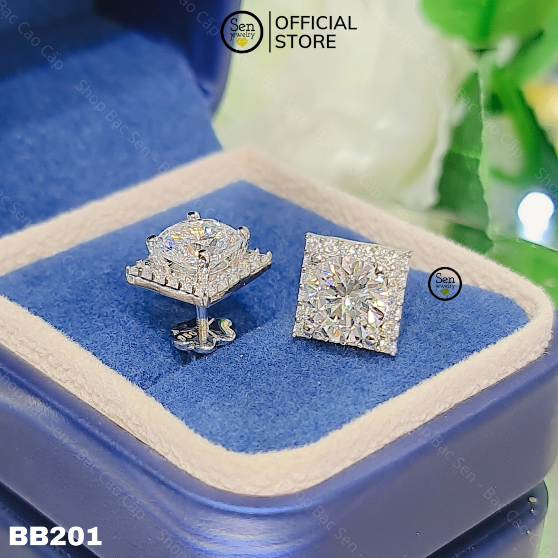 BÔNG TAI VUÔNG VẶN CHỦ HƠN 8LI