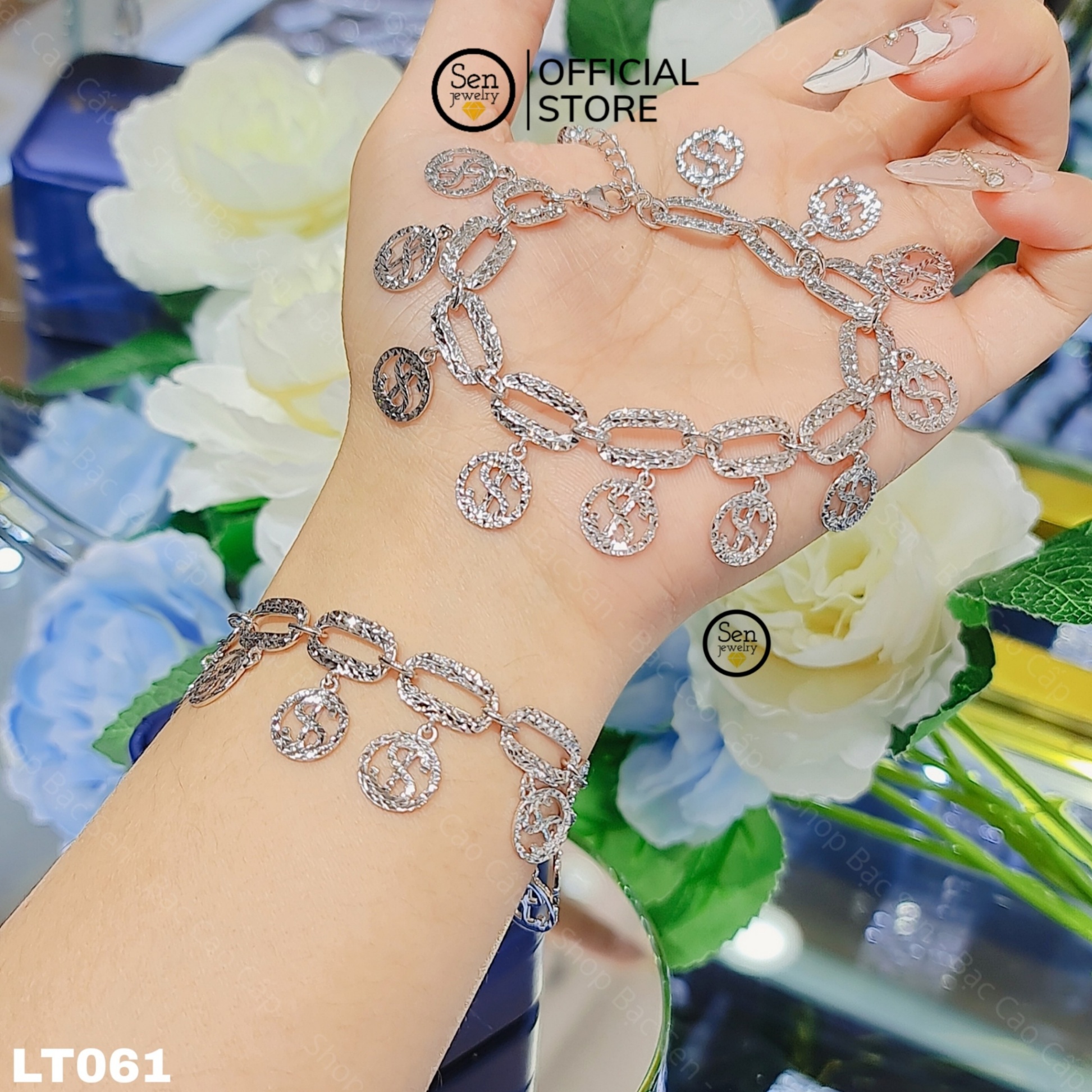 LẮC TAY DẤU ĐỒNG TIỀN CẮT MÁY