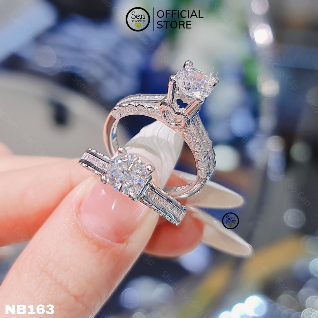 NHẪN ĐAI TIM 4 CHẤU CHỦ 6LI