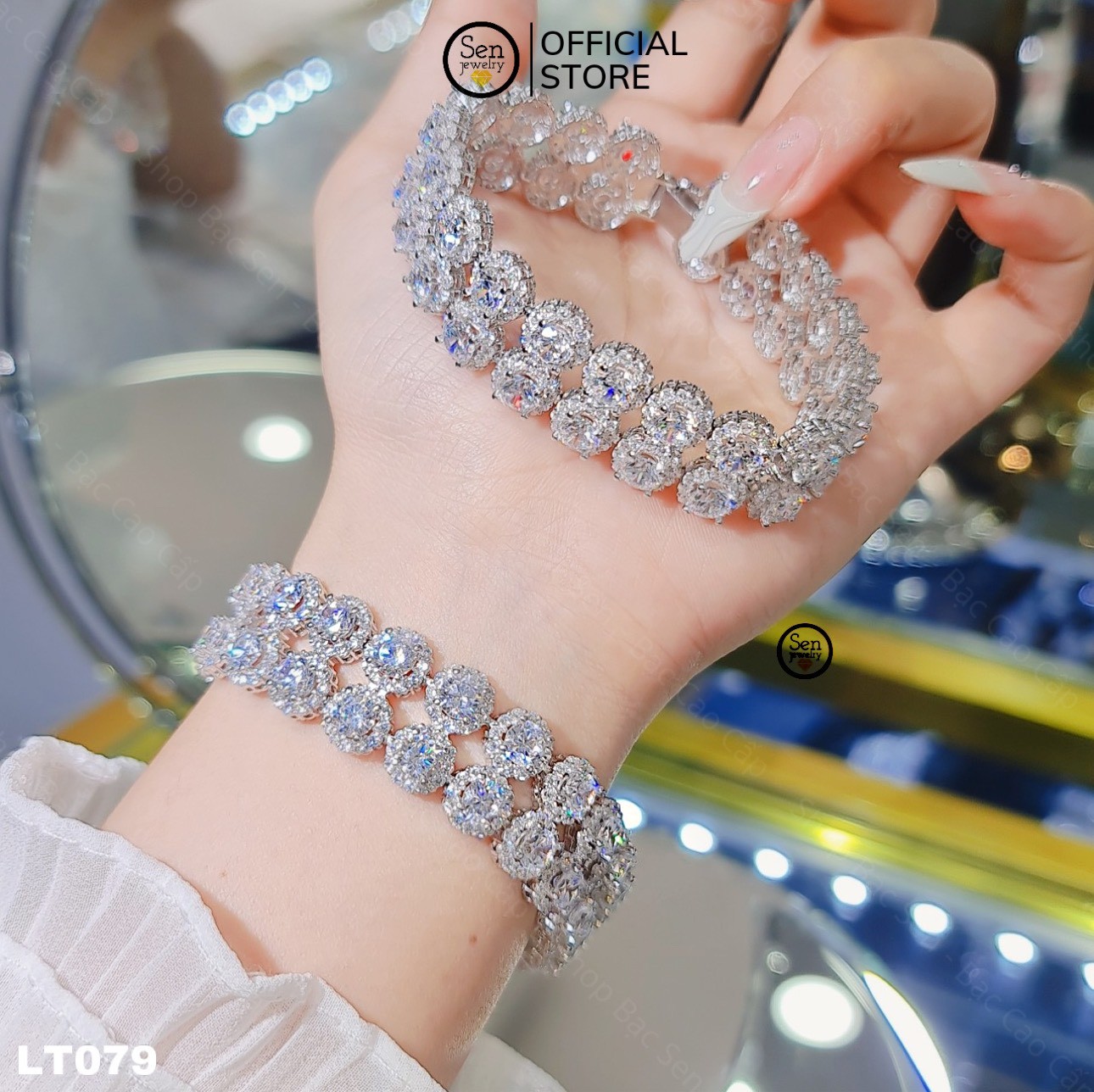 LẮC TAY 2 ĐƯỜNG HALO XOÀN BẢN TO