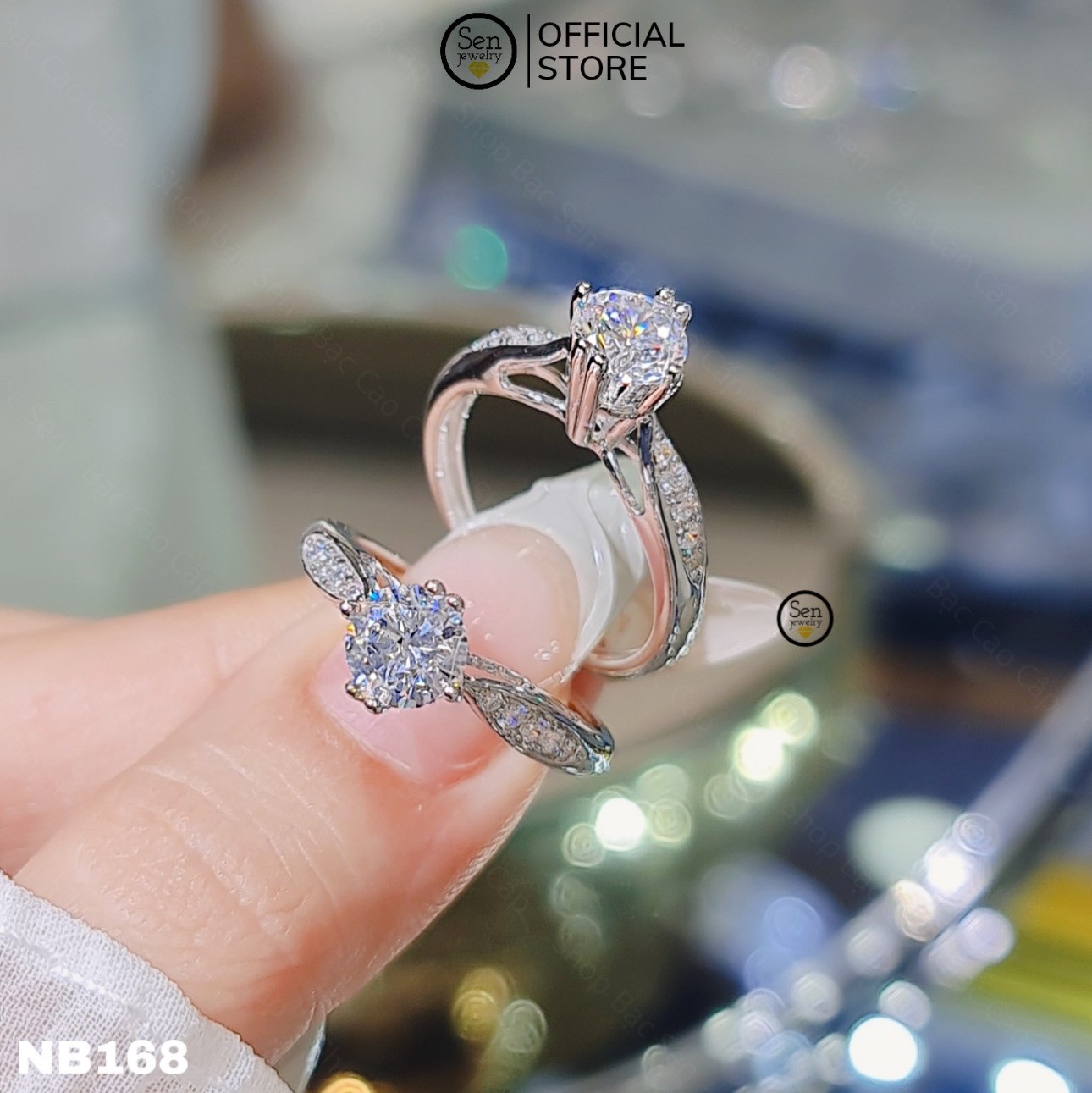 NHẪN CHẤU ĐÔI CHỦ 6LI