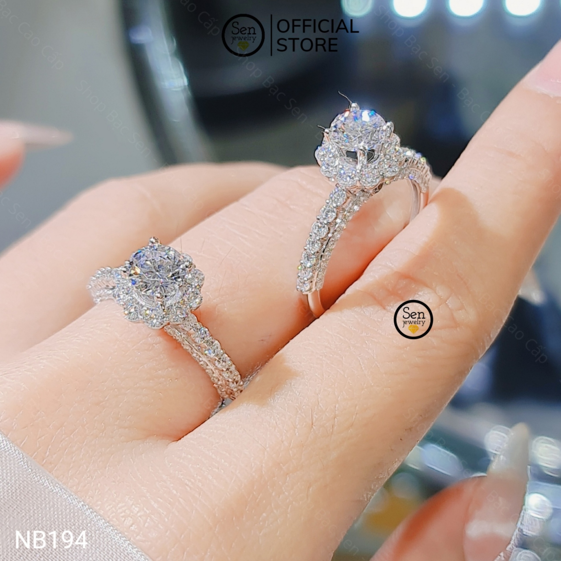 NHẪN TẤM ĐÀI HOA CHỦ 5LI5