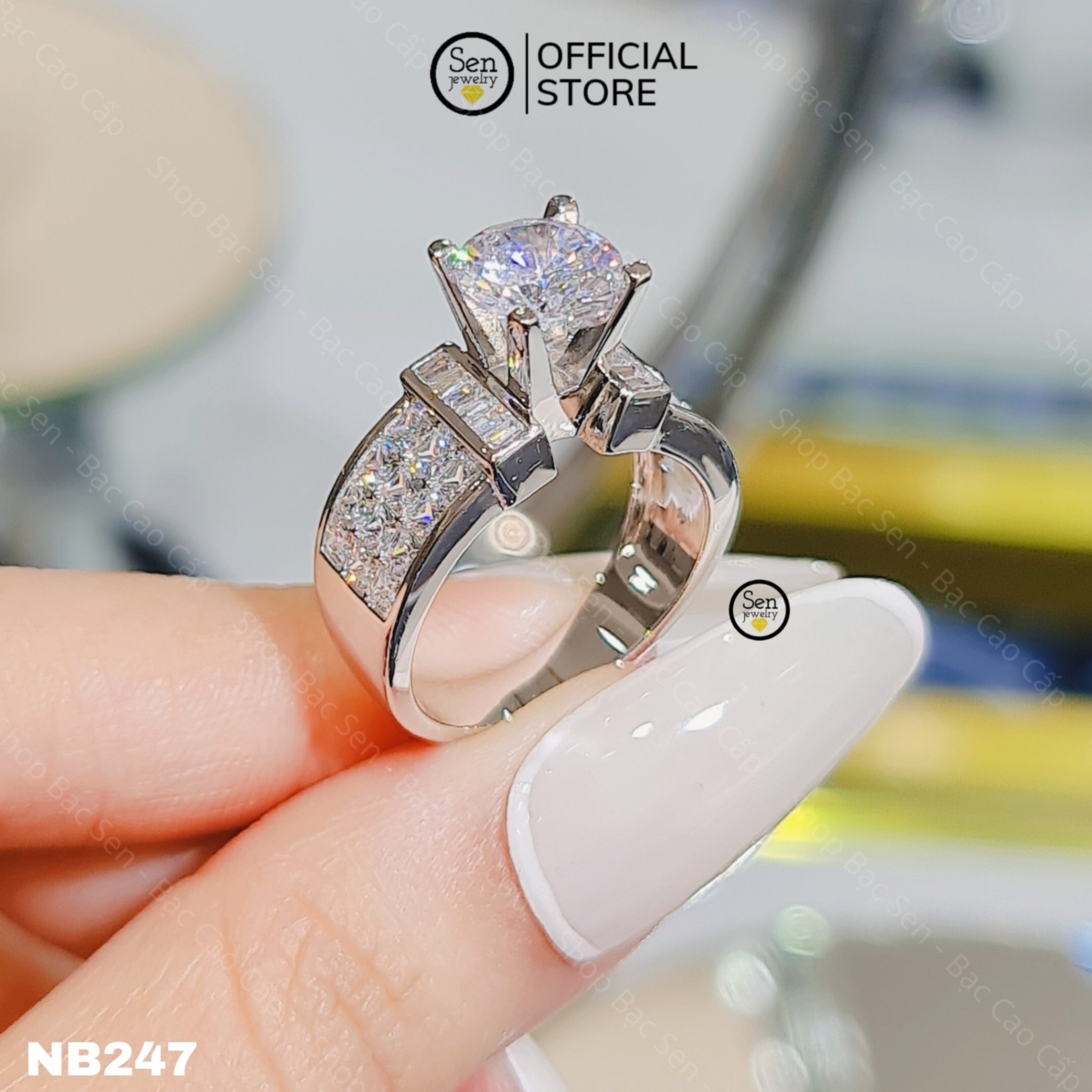 NHẪN 1 HỘT CHỦ 7LI5 ĐAI LÙA