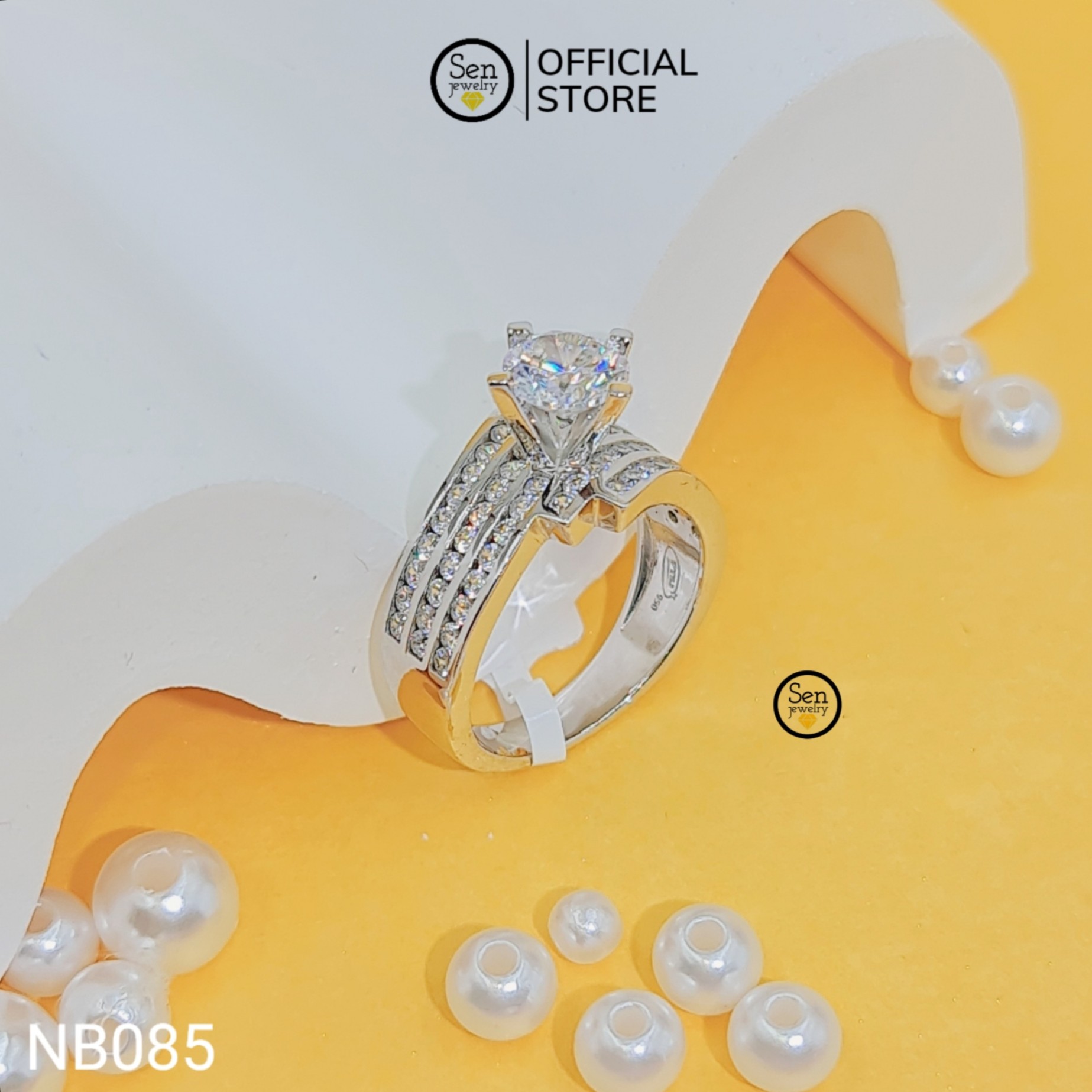 NHẪN 3 HÀNG TẤM LÙA CHÉO CHỦ 6LI5