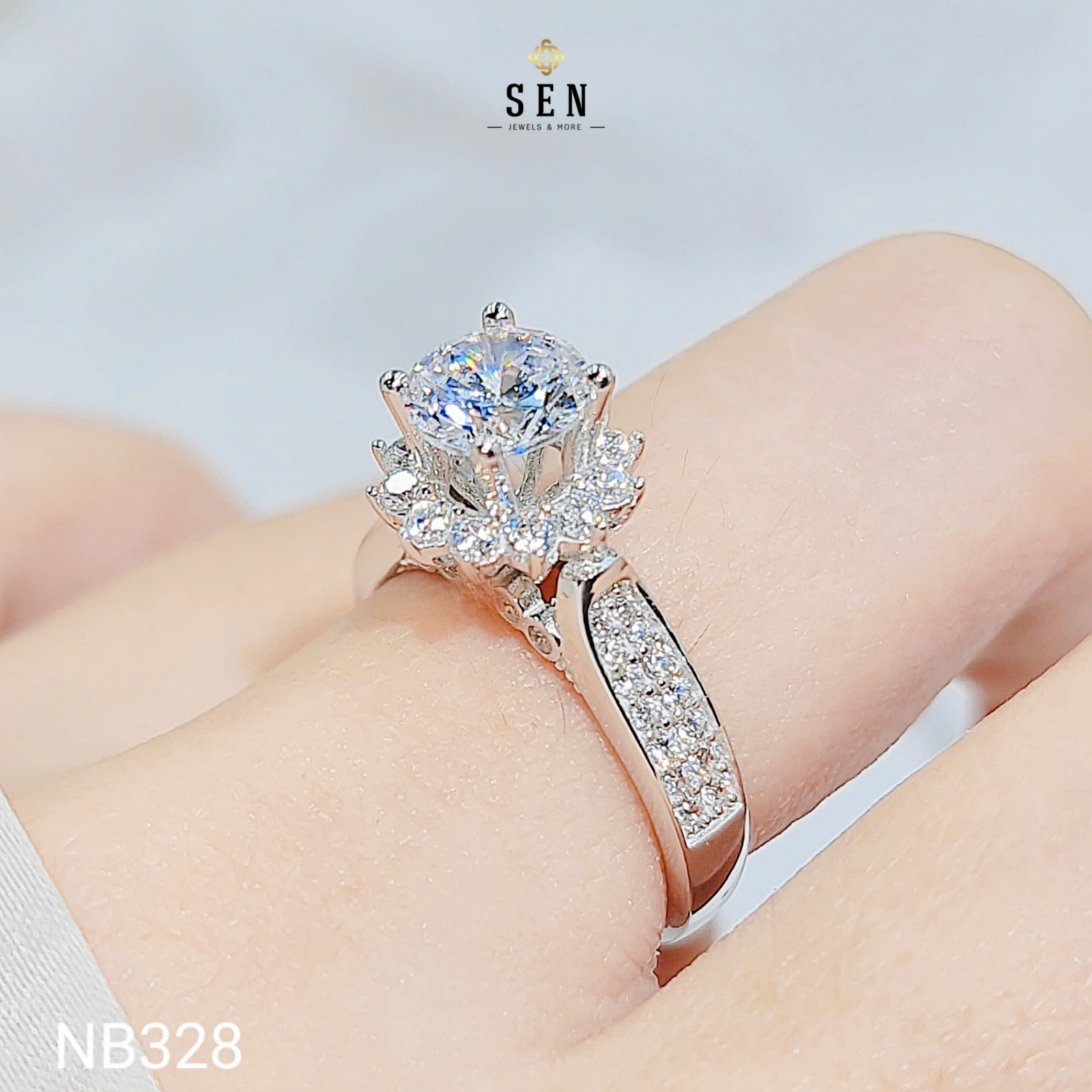 NHẪN ĐẾ HOA CHỦ 6LI5
