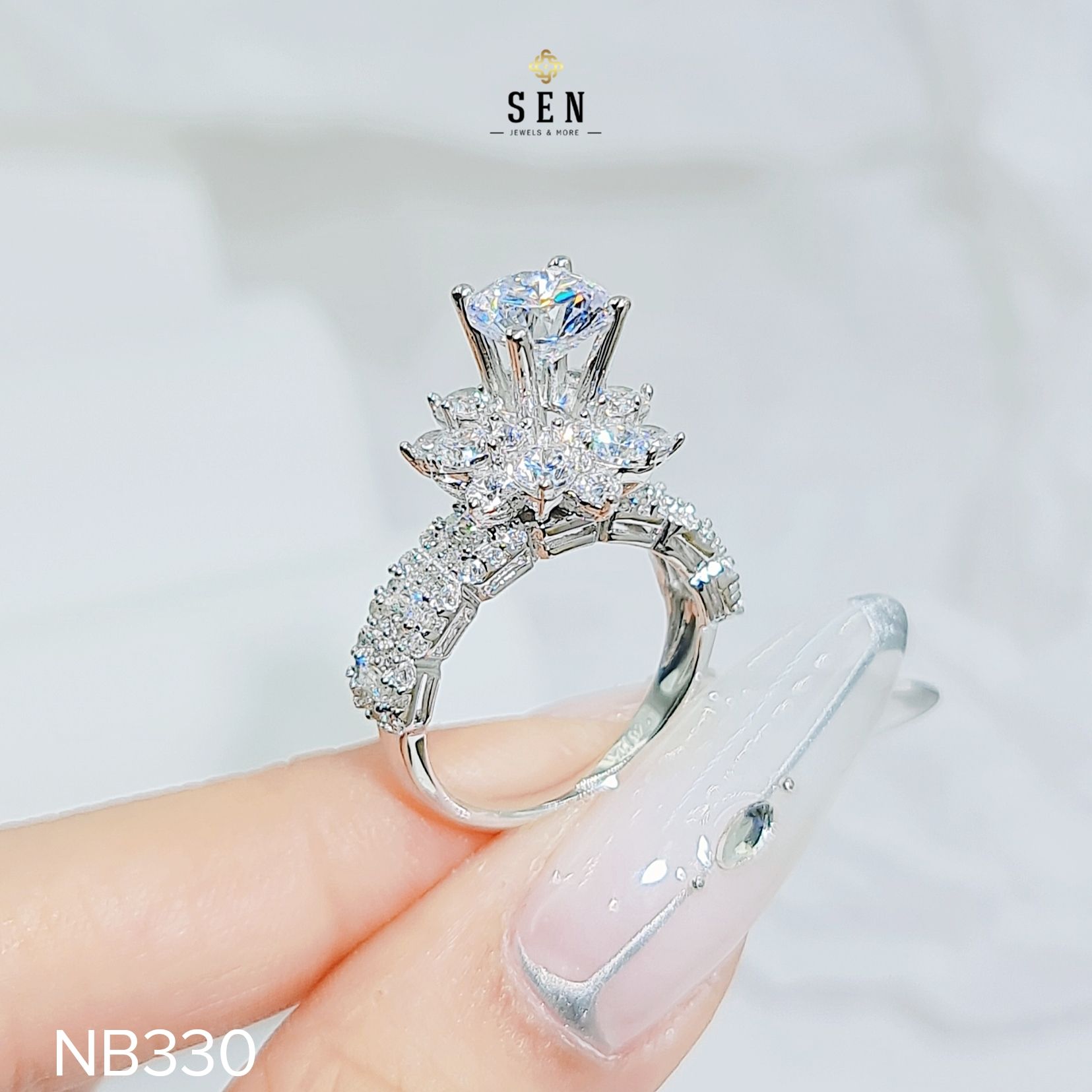 NHẪN ĐẾ HOA CHỦ 7LI