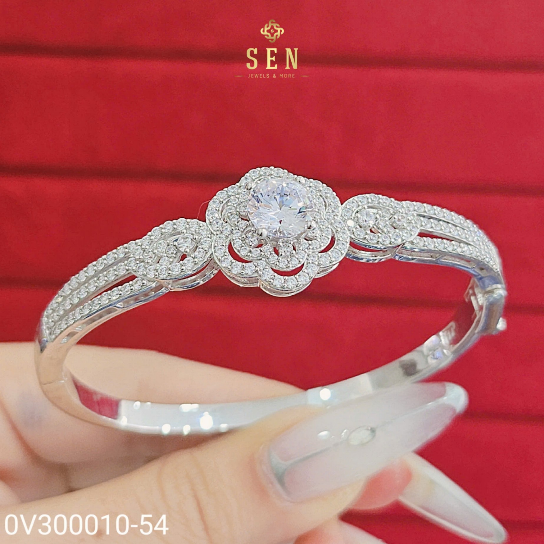 VÒNG TAY HOA ĐAI 3 ĐƯỜNG CC-54