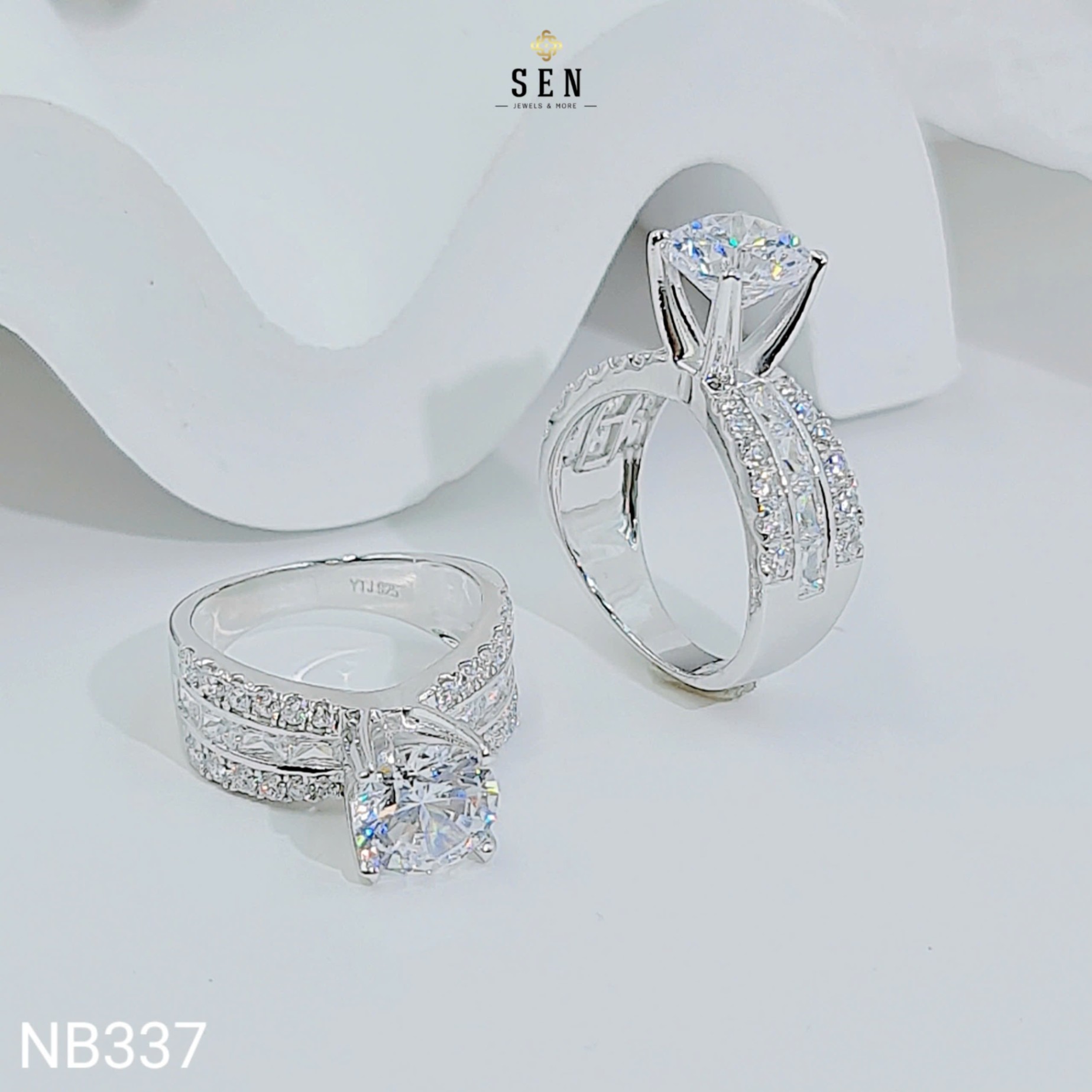 NHẪN ĐAI BARGET PHỐI TẤM CHỦ 8LI3