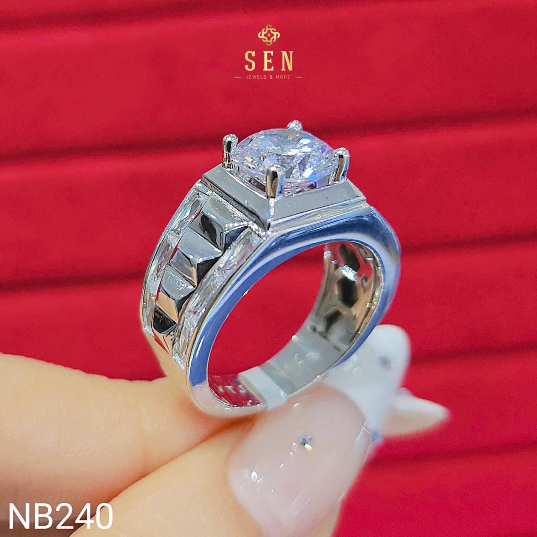NHẪN NAM CHỦ 7 LI VIỀN CẮT MÁY