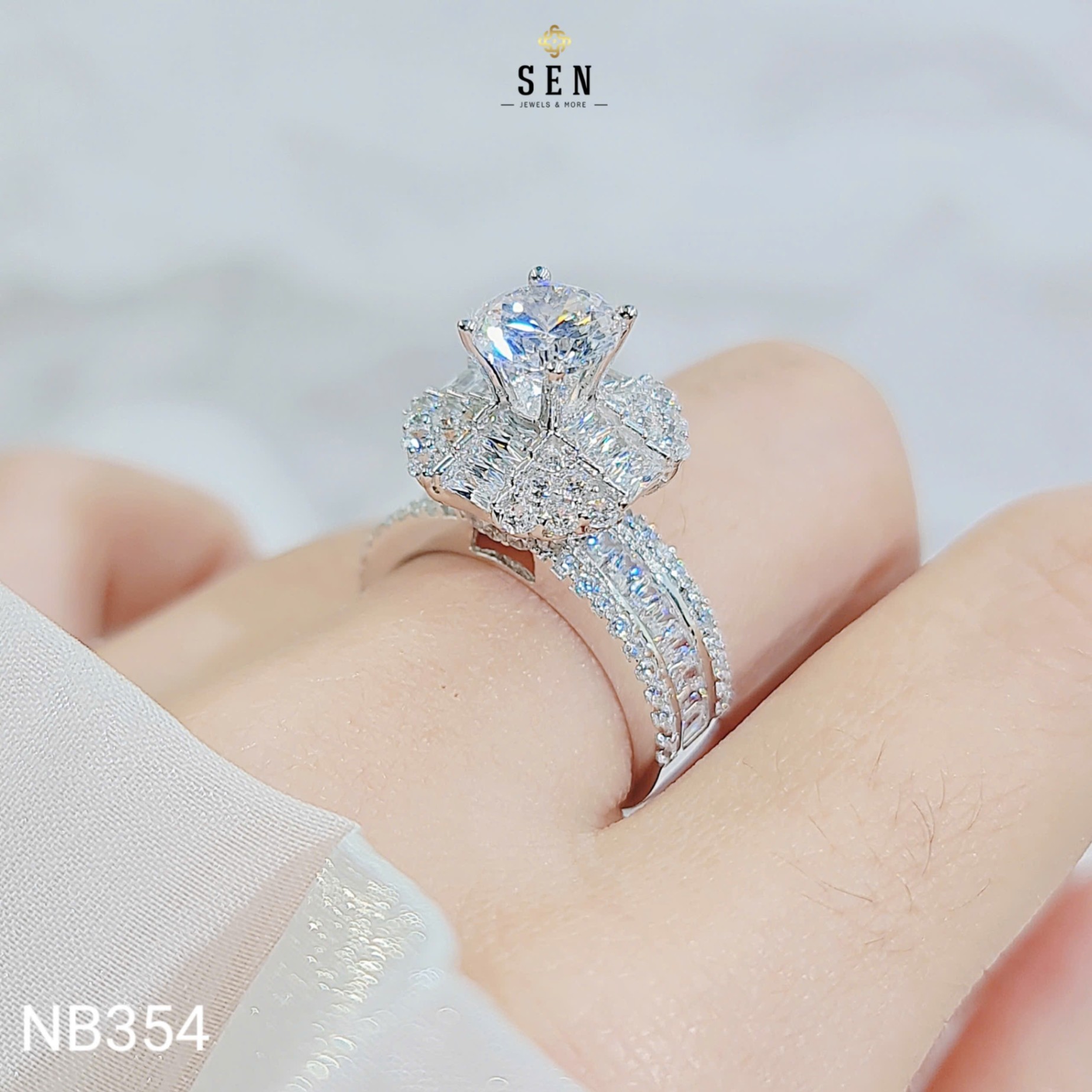 NHẪN ĐẾ BARGET PHỐI TẤM CHỦ 7LI2