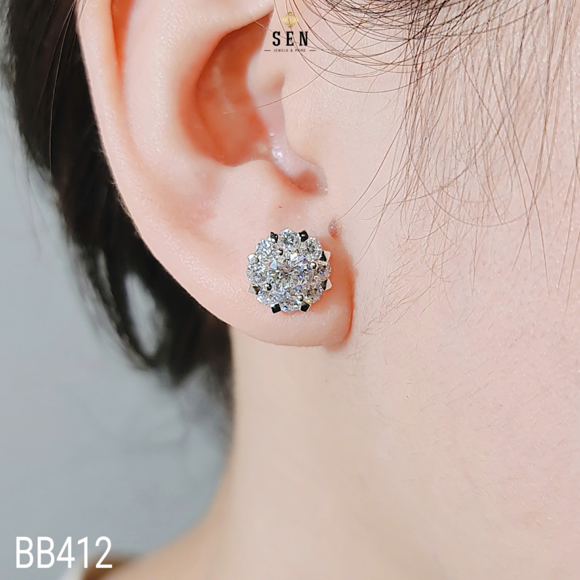 BÔNG TAI KHÓA VẶN HOA FULL XOÀN CHỦ 5LI