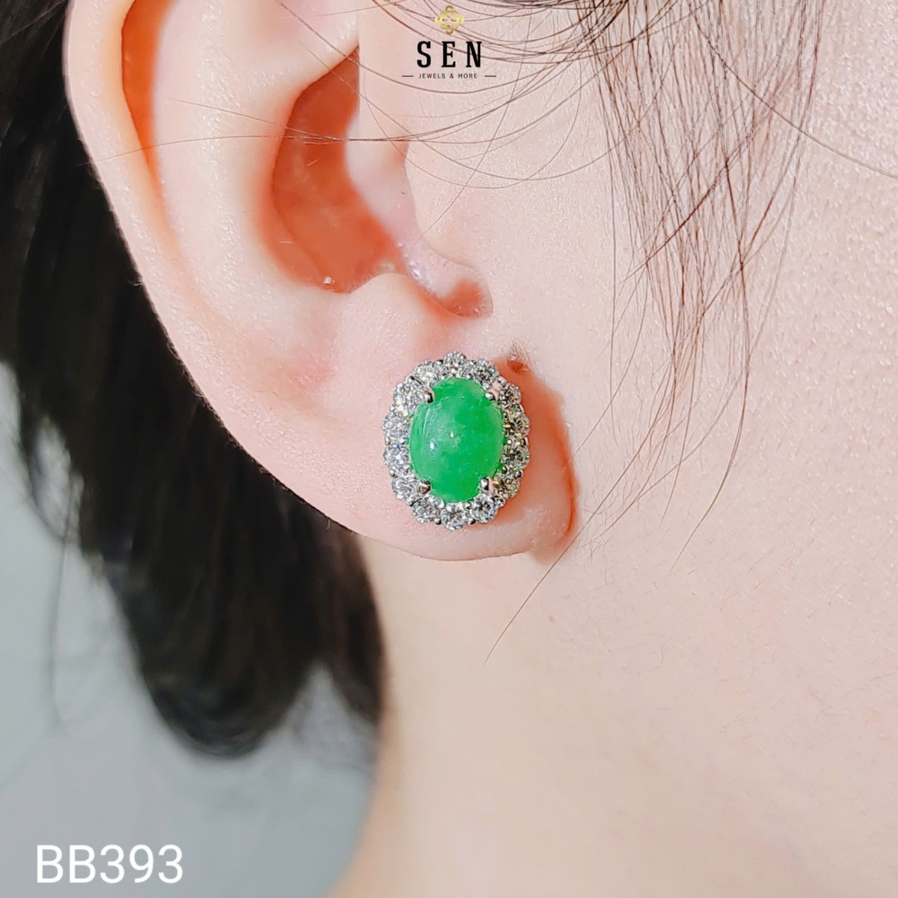 BÔNG TAI KHÓA VẶN THẠCH 7LI2*9LI2