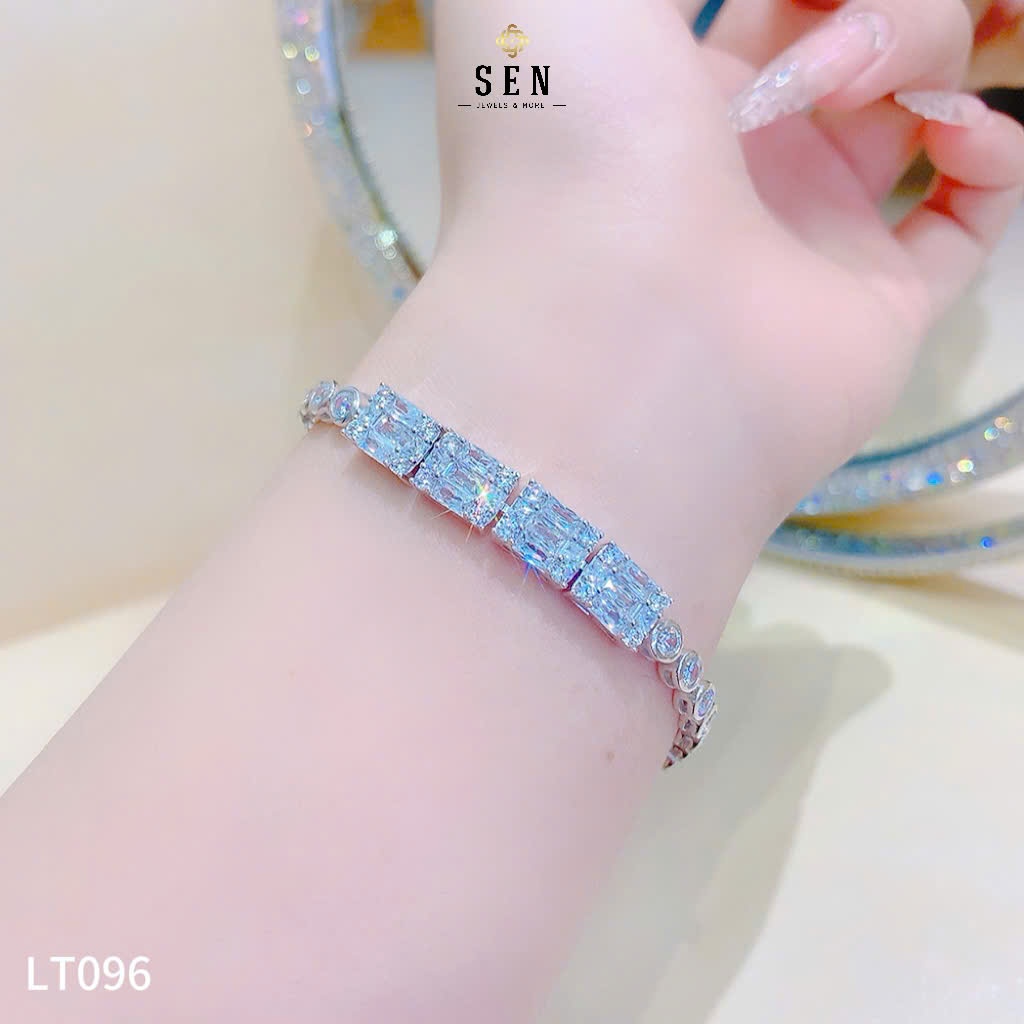 LẮC TAY FULL ĐÁ 4 ĐÁ CHỦ CHỮ NHẬT