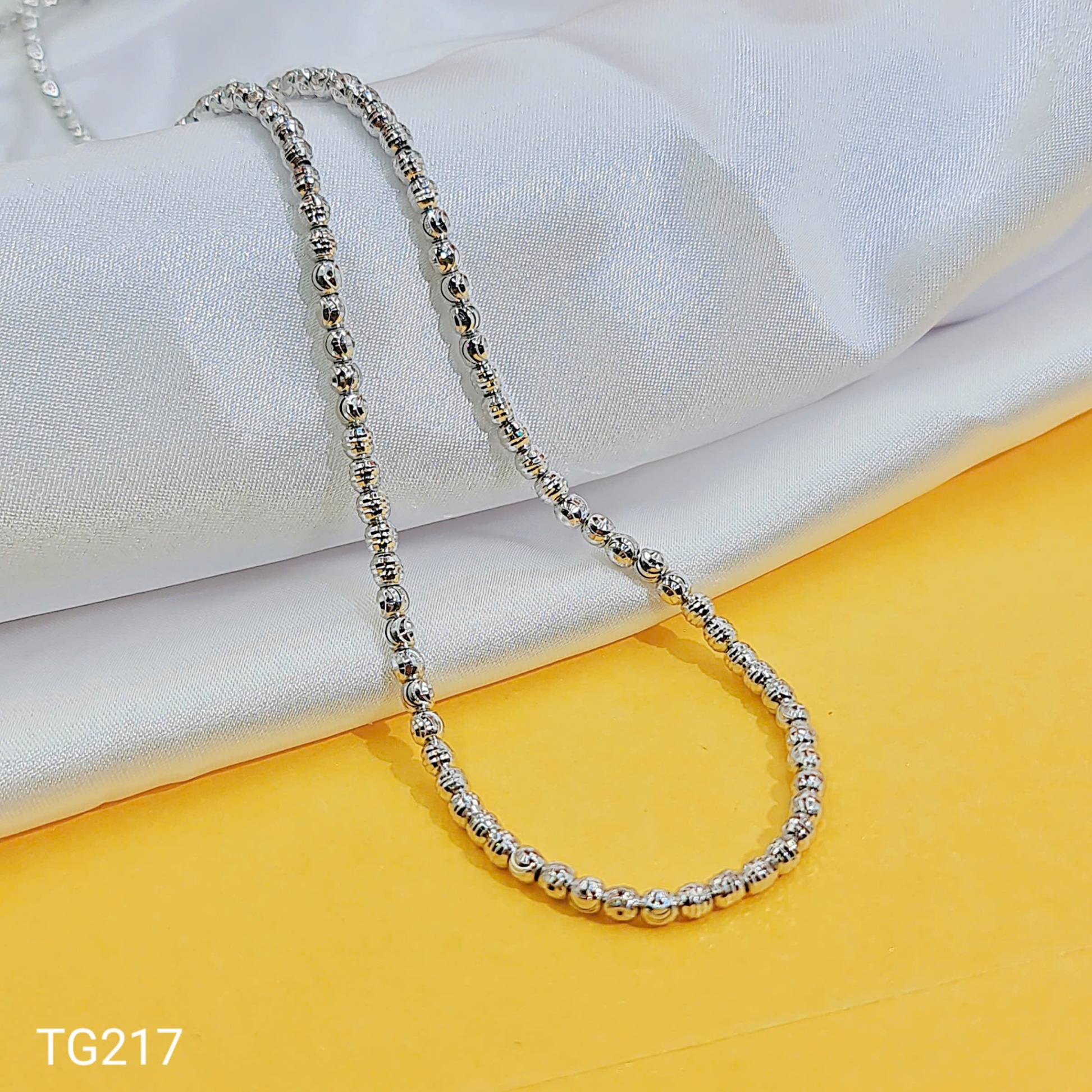 TG217- 42 DÂY CHUYỀN BI ĐỀU 3 LI ( 2 CÁI )