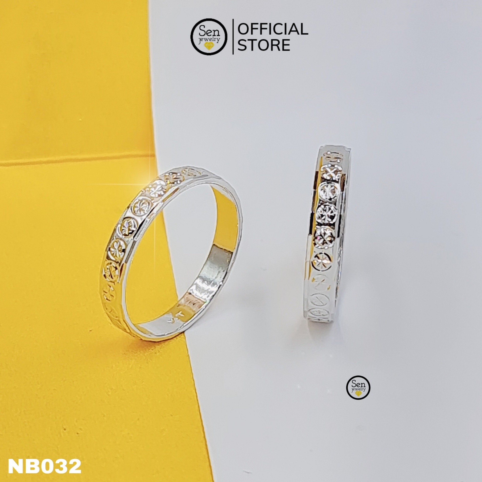 KM Nhẫn bạc mo cắt máy - SKH KM.NB032-14