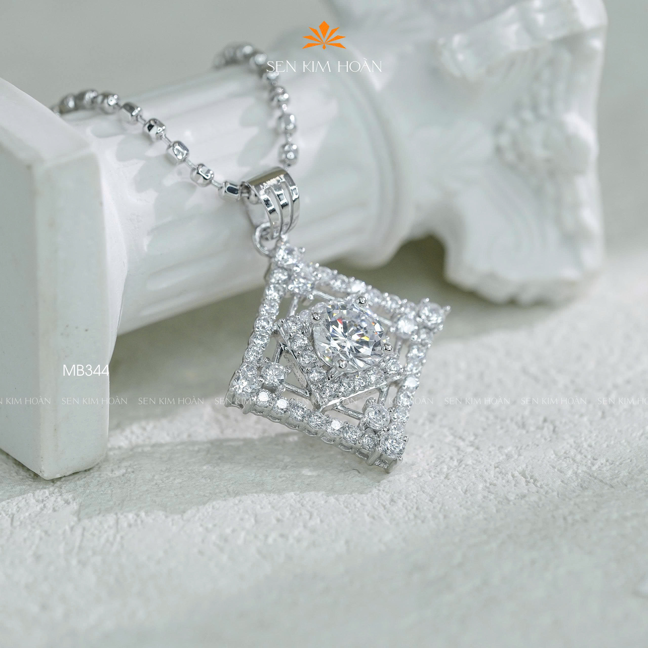 Mặt Bạc Đá CZ Chủ 7Li2 - SKH MB344