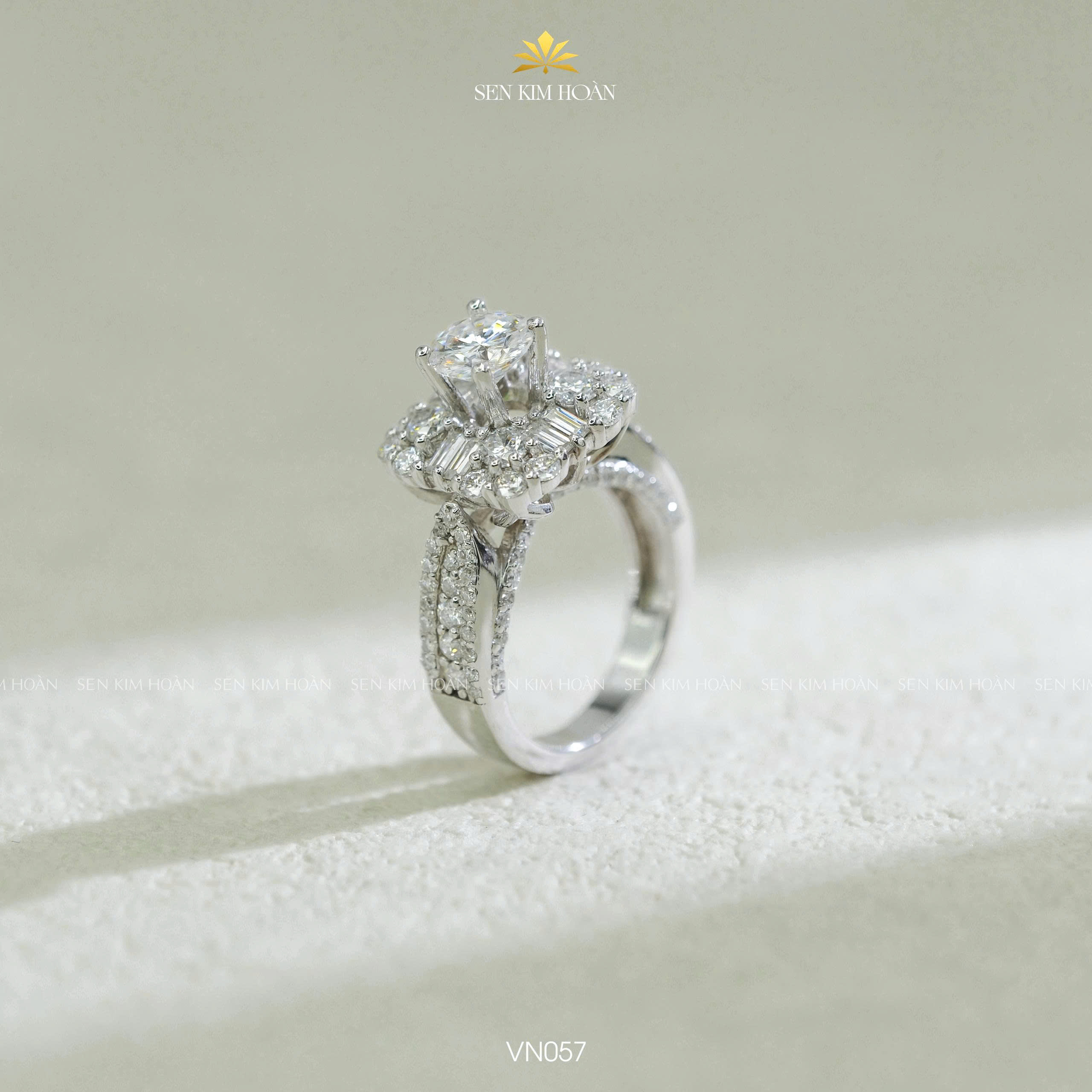Nhẫn bạc chủ Moissanite 6li3 CCT - SKH VN057.CT5763