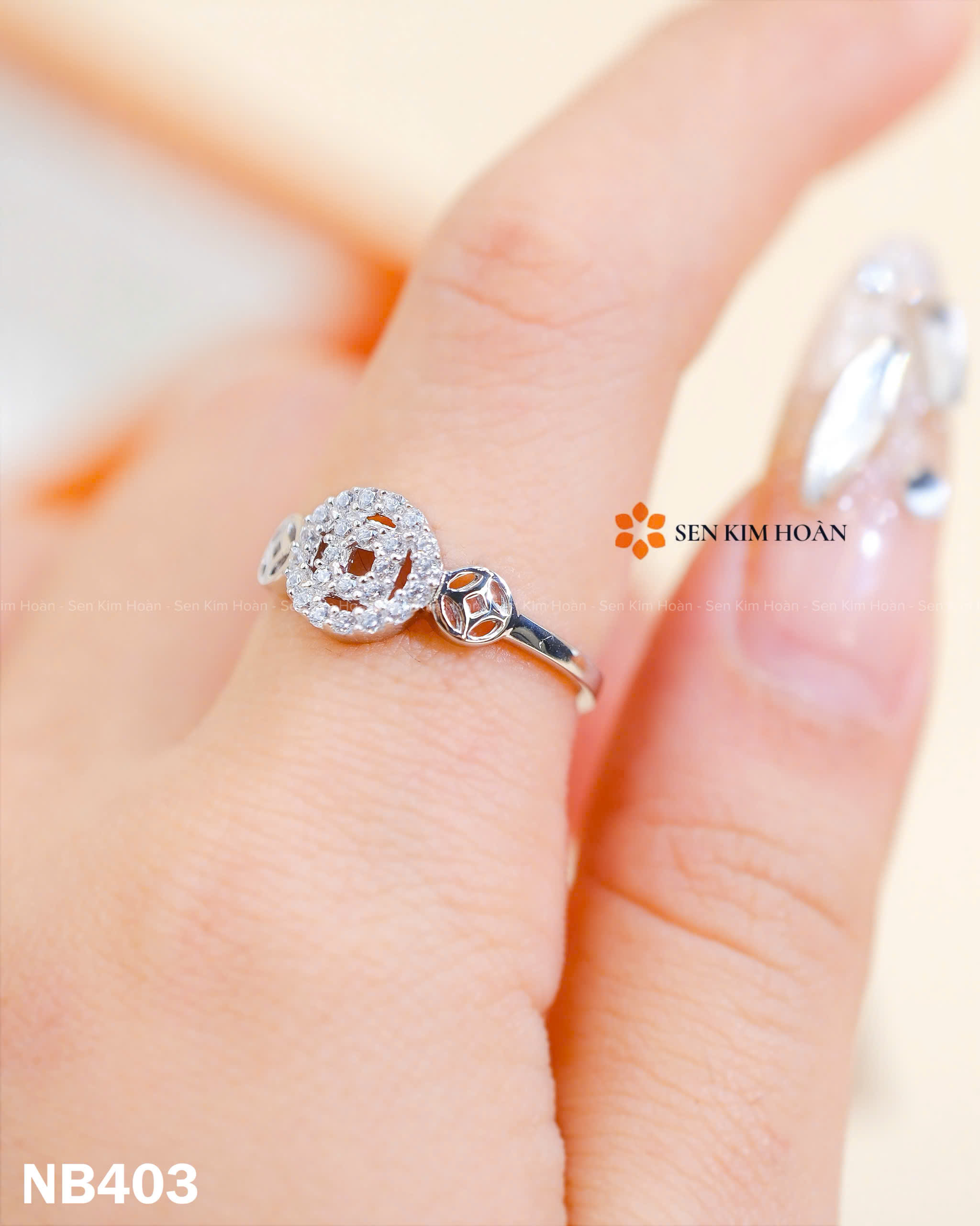 NHẪN KIM TIỀN MẶT TẤM