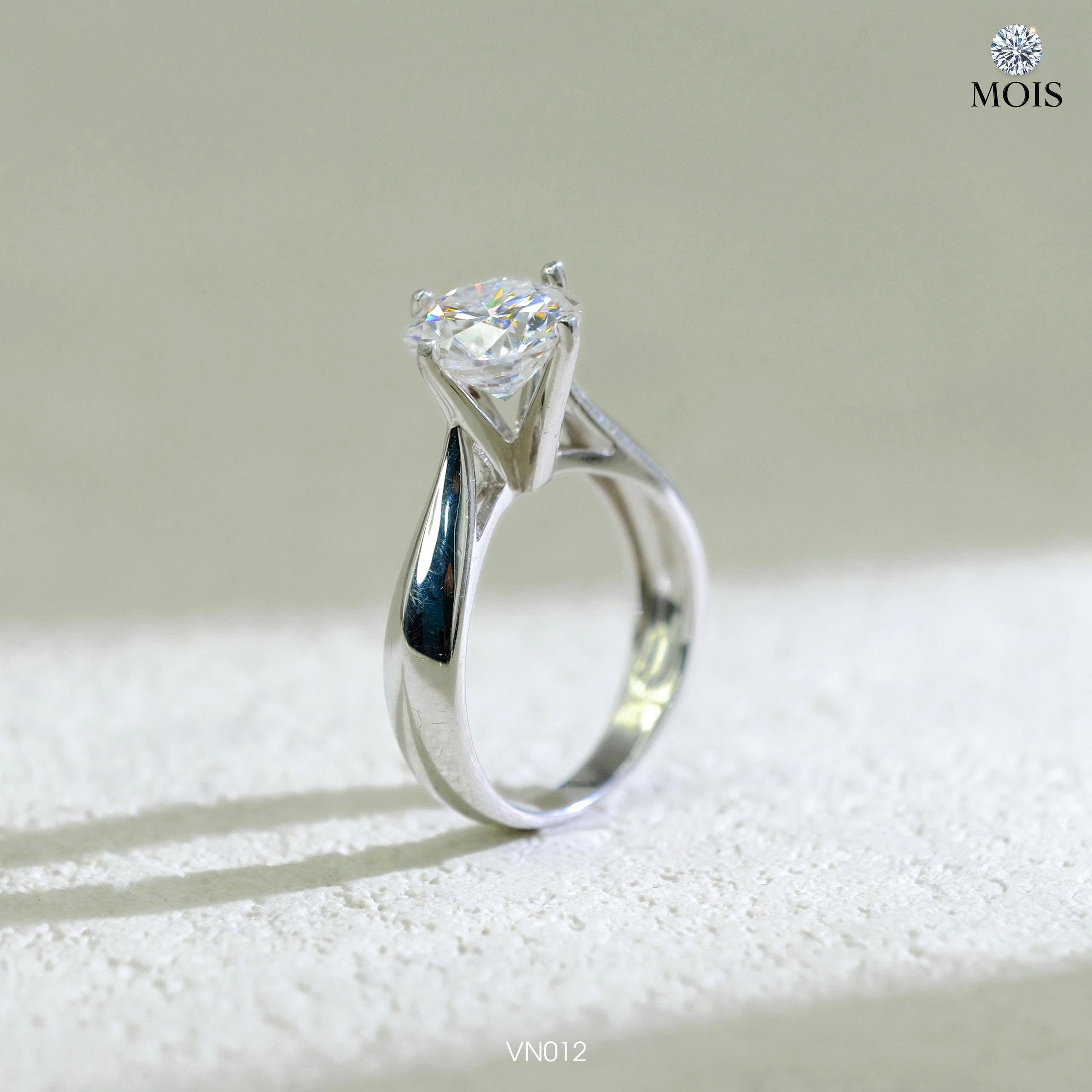 Nhẫn bạc chủ Moissanite 8li1 CCT - SKH VN012.CT5781