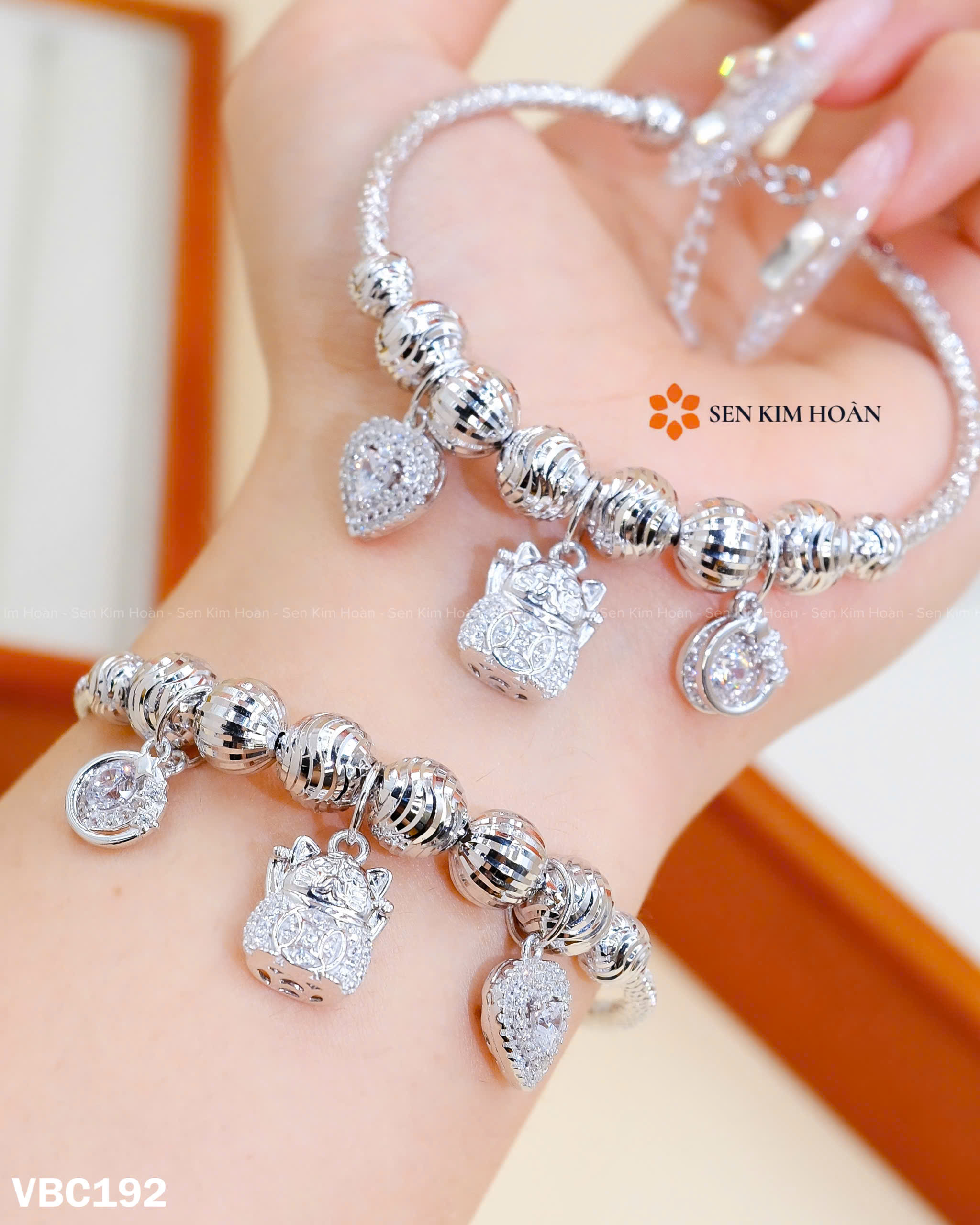 VÒNG TAY PAN CHARM MÈO THẦN TÀI
