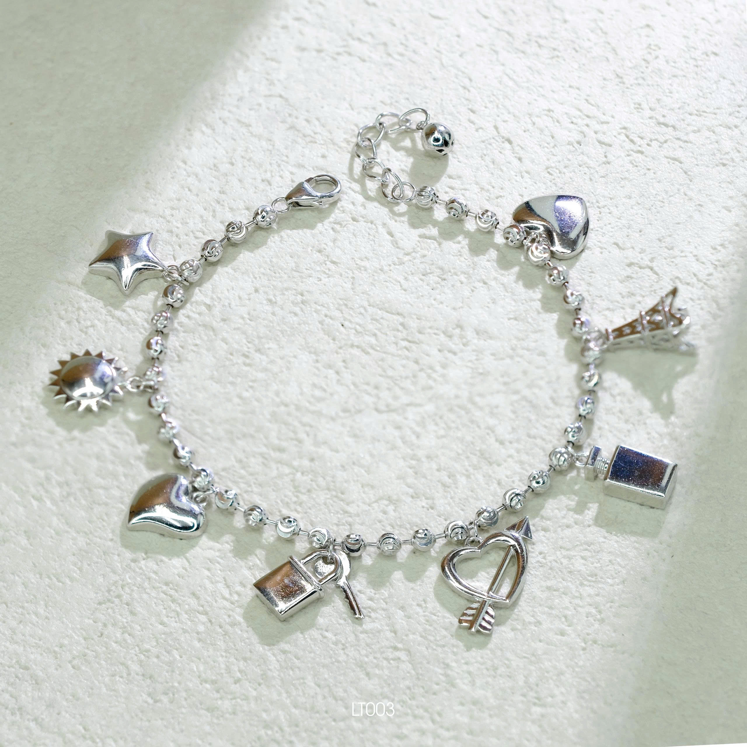Lắc tay bạc charm - SKH LT003