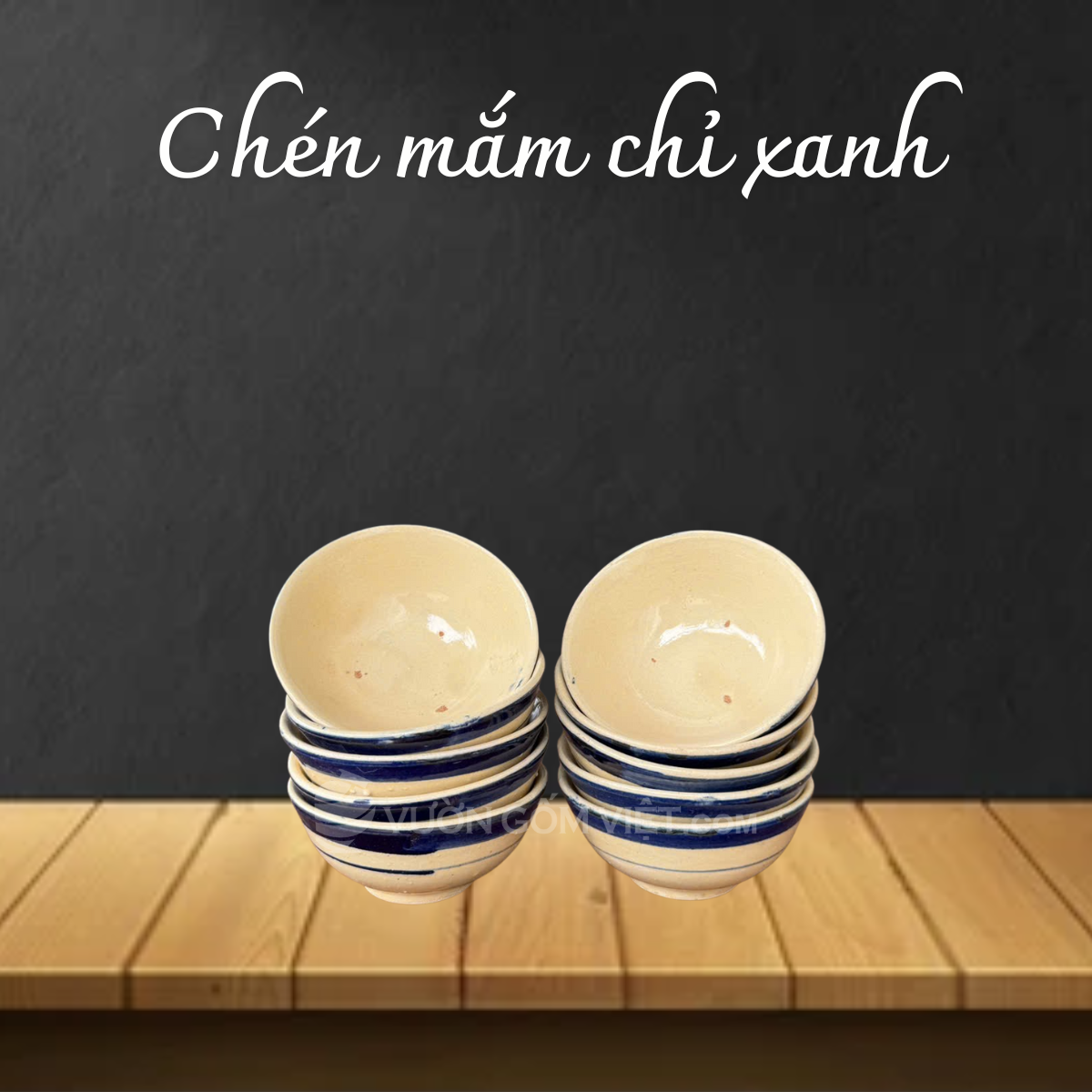 Chén Mắm Chỉ Xanh 10.5cm