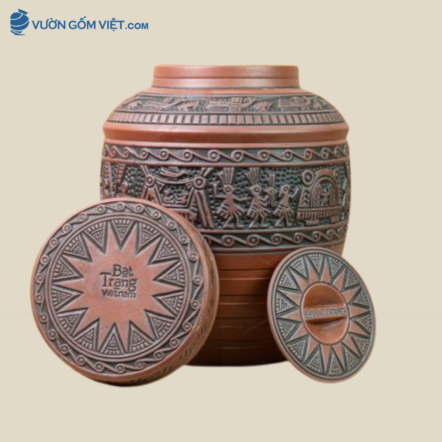 Chum Trống Đồng 2 Nắp 100 Lít
