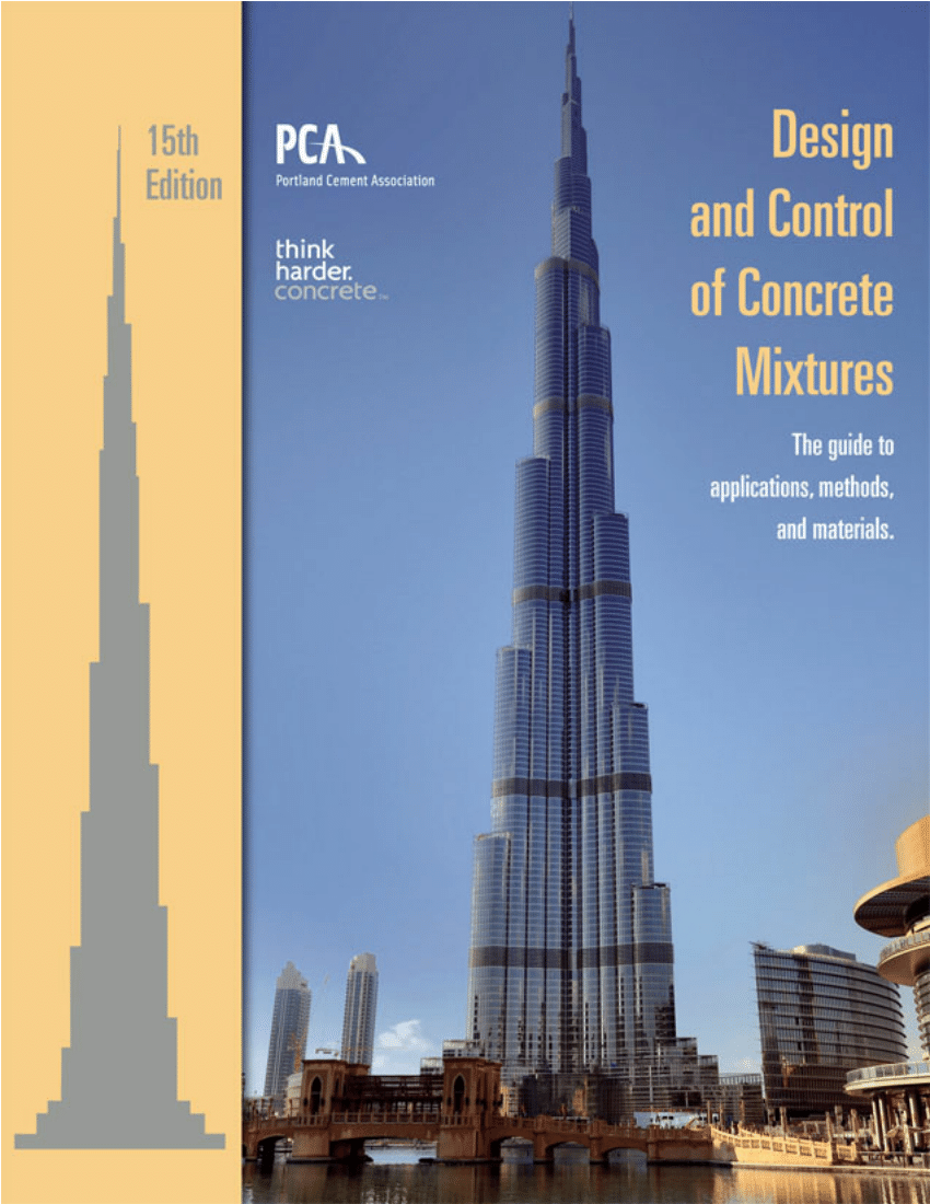 Design and Control Concrete Mixtures 15th