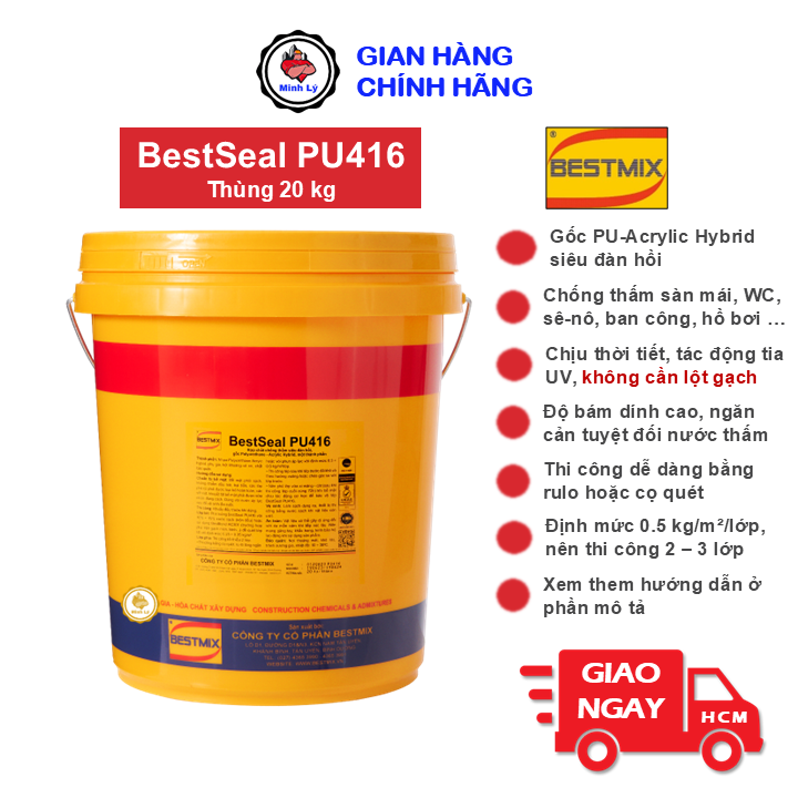 HƯỚNG DẪN THI CÔNG BESTSEAL PU416 CHI TIẾT TỪ A-Z