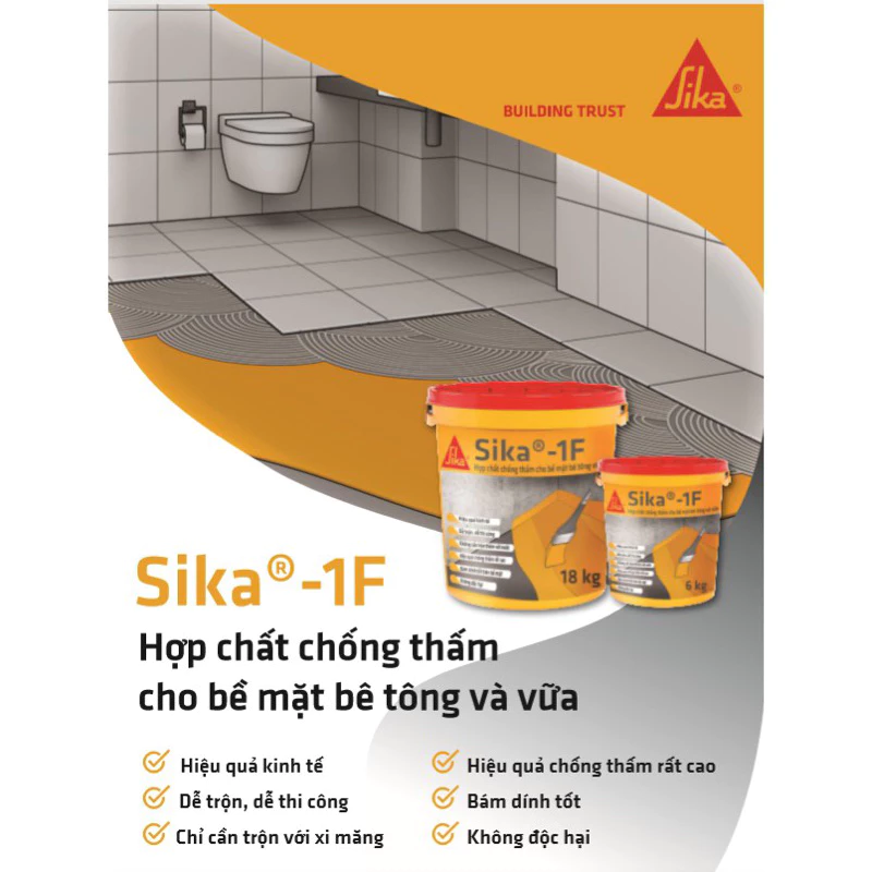 SO SÁNH SIKA 1 F VÀ SIKA LATEX TH – KHI NÀO NÊN DÙNG LOẠI NÀO?
