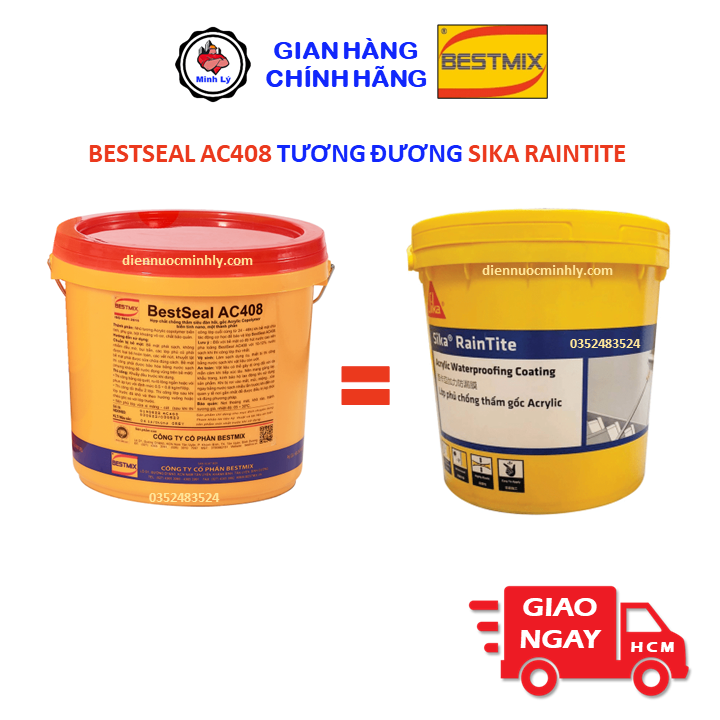Thùng 4Kg Sơn Chống Thấm BestSeal AC408 Nano Acrylic