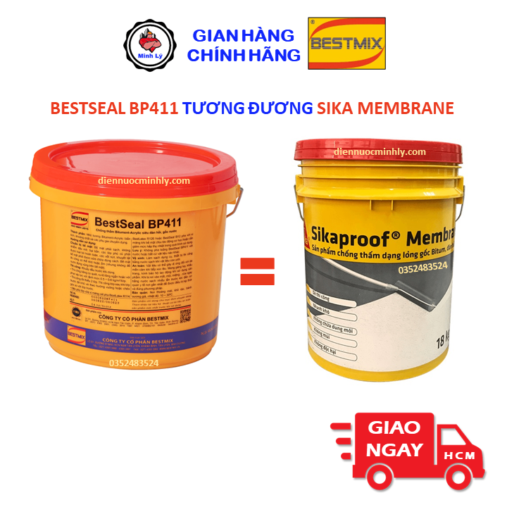Thùng 4kg BestSeal BP411 Chống Thấm Gốc Bitum