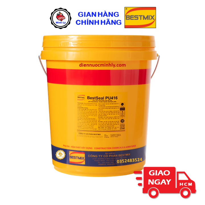Thùng 20kg BestSeal PU416 Màng Chống Thấm Nền Gạch Sân Thượng Siêu Đàn Hồi
