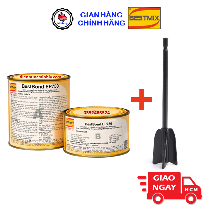 Bộ 1kg BestBond EP750 Chống Thấm Epoxy Cường Độ Cao