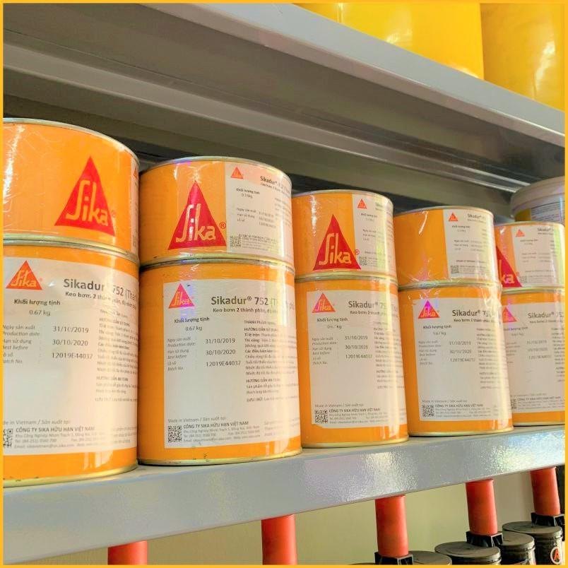 Bộ 1Kg Sikadur 752 Keo Chống Thấm Epoxy Cường Độ Cao