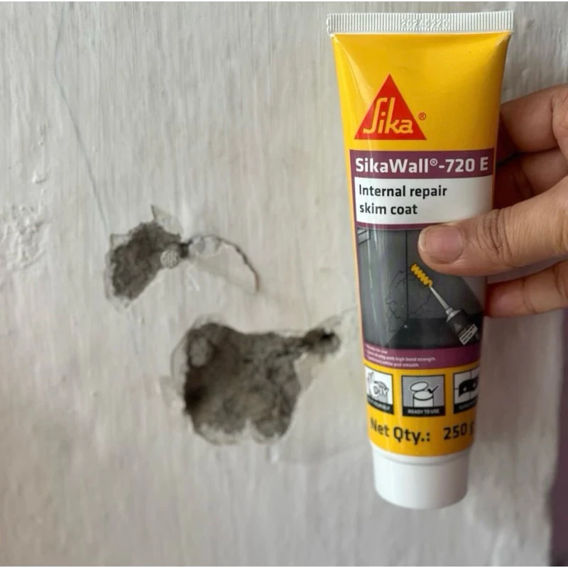 Tuýp 250g Keo trám tường SikaWall 720 E Xử lý vết nứt, khe hở nhỏ