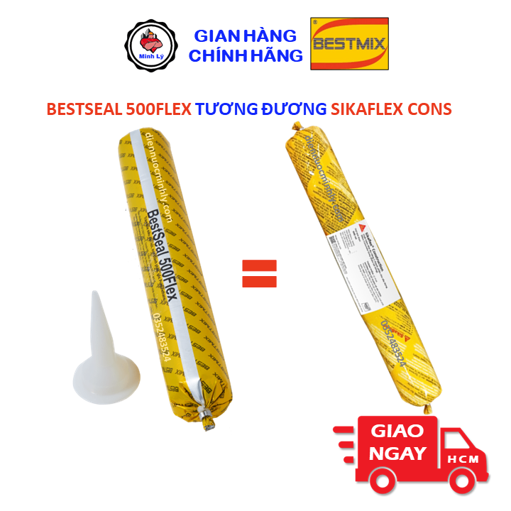 Keo Trám Khe Đàn Hồi BestSeal 500Flex 600ml Gốc PU