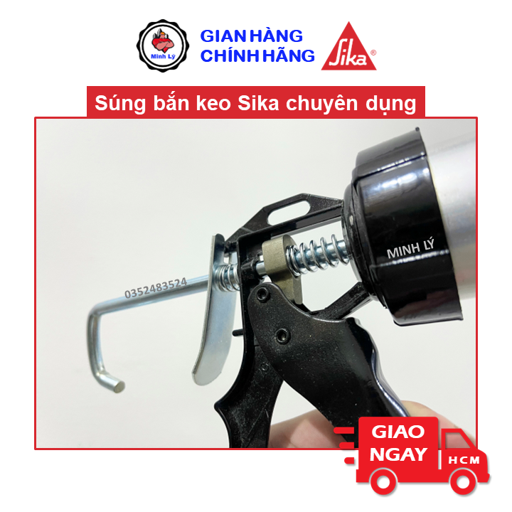 [Hỏa Tốc] Súng Bắn Keo Xúc Xích Xử Lý Nứt Chống Thấm Sikaflex Construction 600 ml Sika
