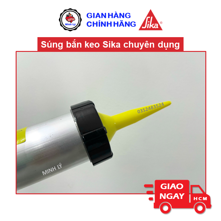 [Hỏa Tốc] Súng Bắn Keo Xúc Xích Xử Lý Nứt Chống Thấm Sikaflex Construction 600 ml Sika