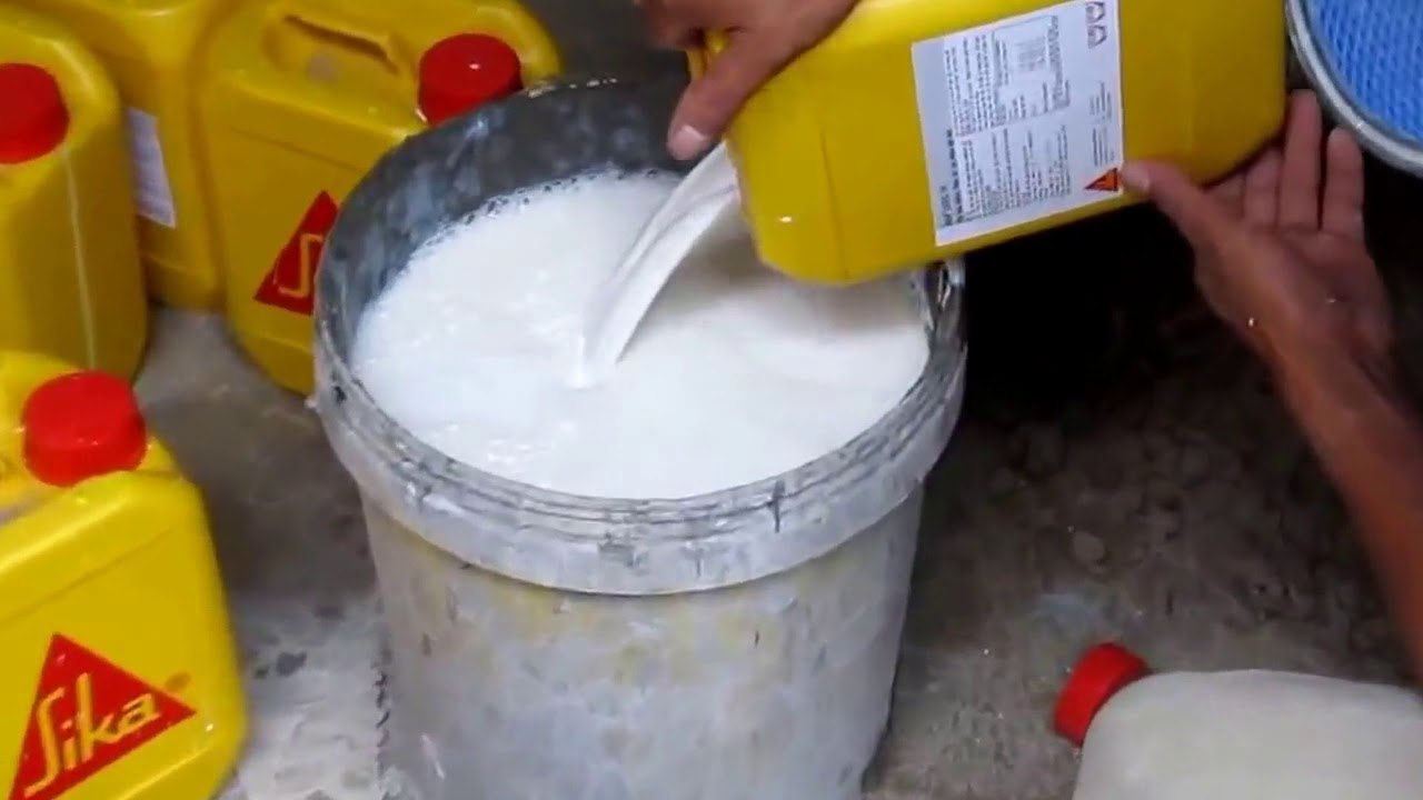 Can 25 Lít Phụ Gia Chống Thấm Sika Latex TH Và Tác Nhân Kết Nối Cho Vữa và Bê Tông