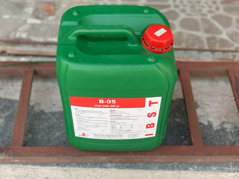 Can 10 Lít Chất Tẩy Gỉ B05 Tẩy Rỉ Hóa Chất Biến Đổi Gỉ Sắt Thép B-05 (BO5)