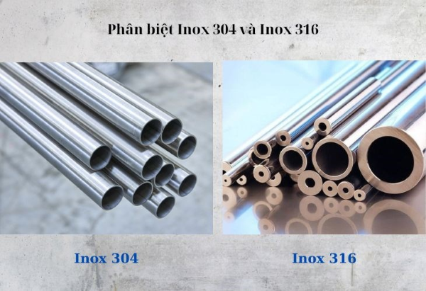 Những điểm tương đồng và khác biệt của hai loại inox 304 và 316