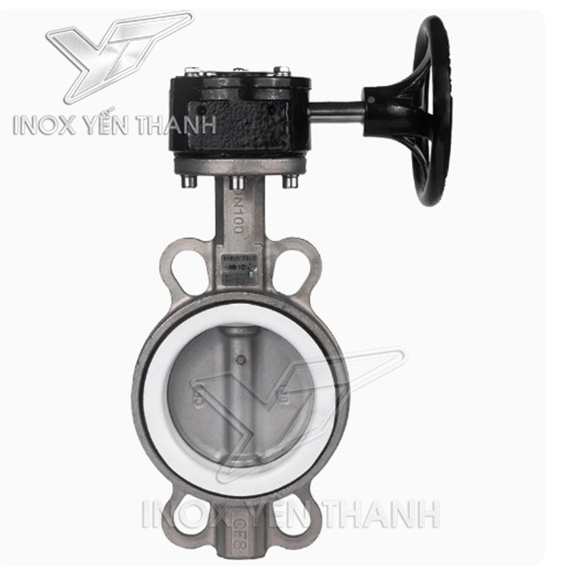 VAN BƯỚM TAY QUAY INOX