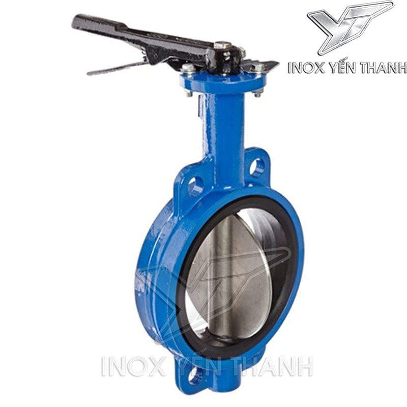 VAN BƯỚM THÂN GANG CÁNH INOX TAY GẠT