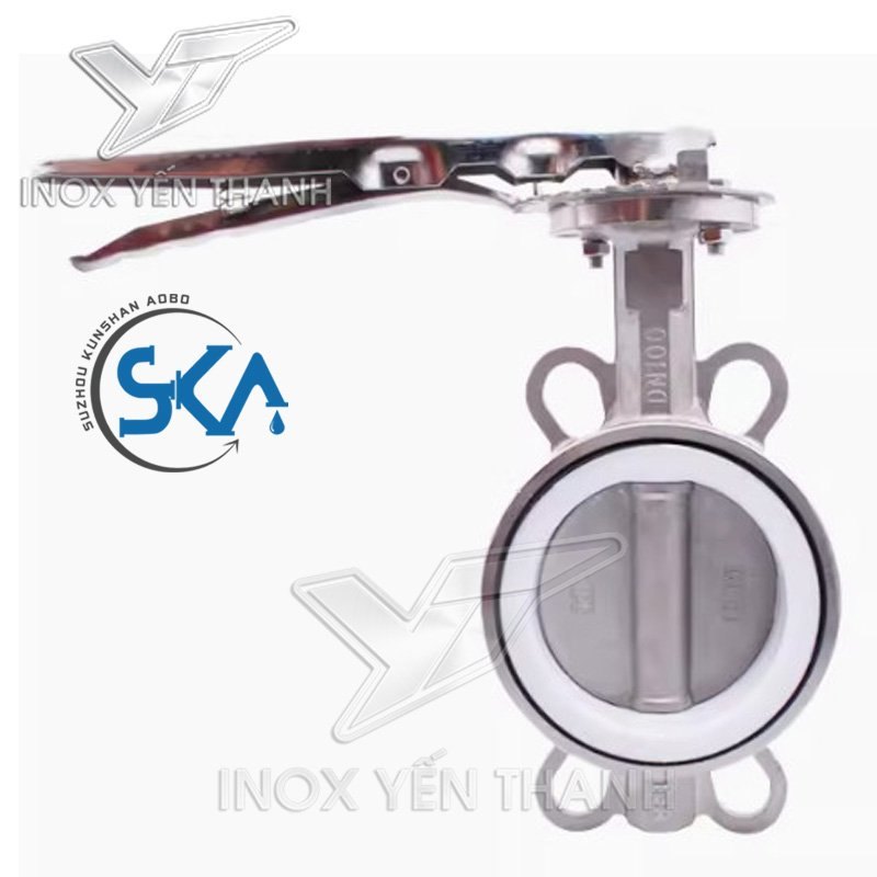 VAN BƯỚM SKA TAY GẠT INOX