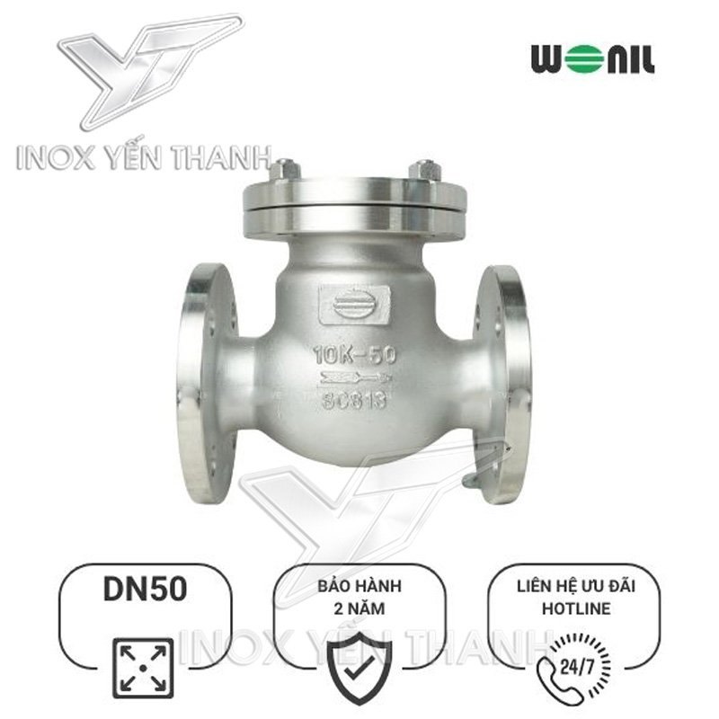 VAN 1 CHIỀU LÁ BÍCH WONIL INOX