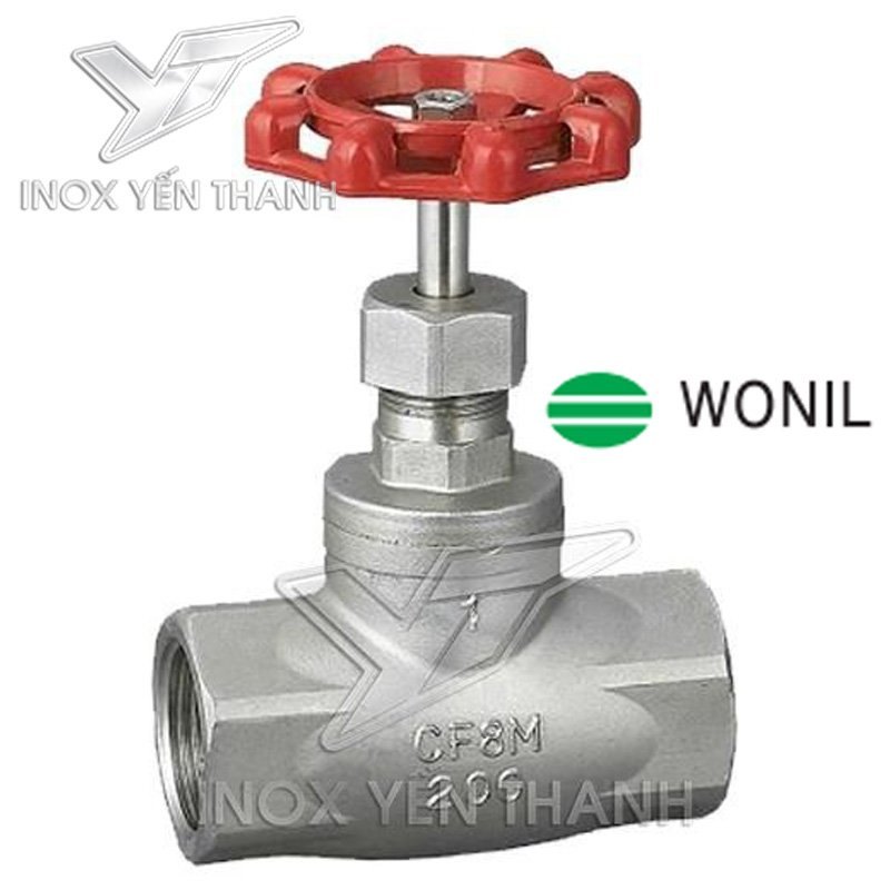 VAN CỬA HƠI REN WONIL INOX