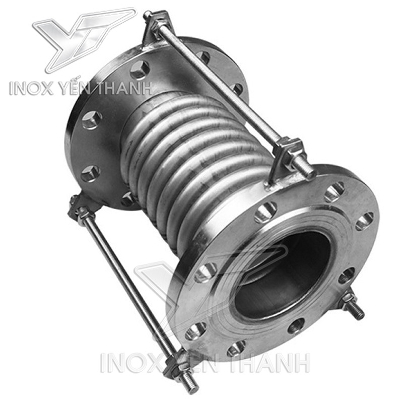 KHỚP MỀM INOX CÓ TAI TĂNG CƯỜNG