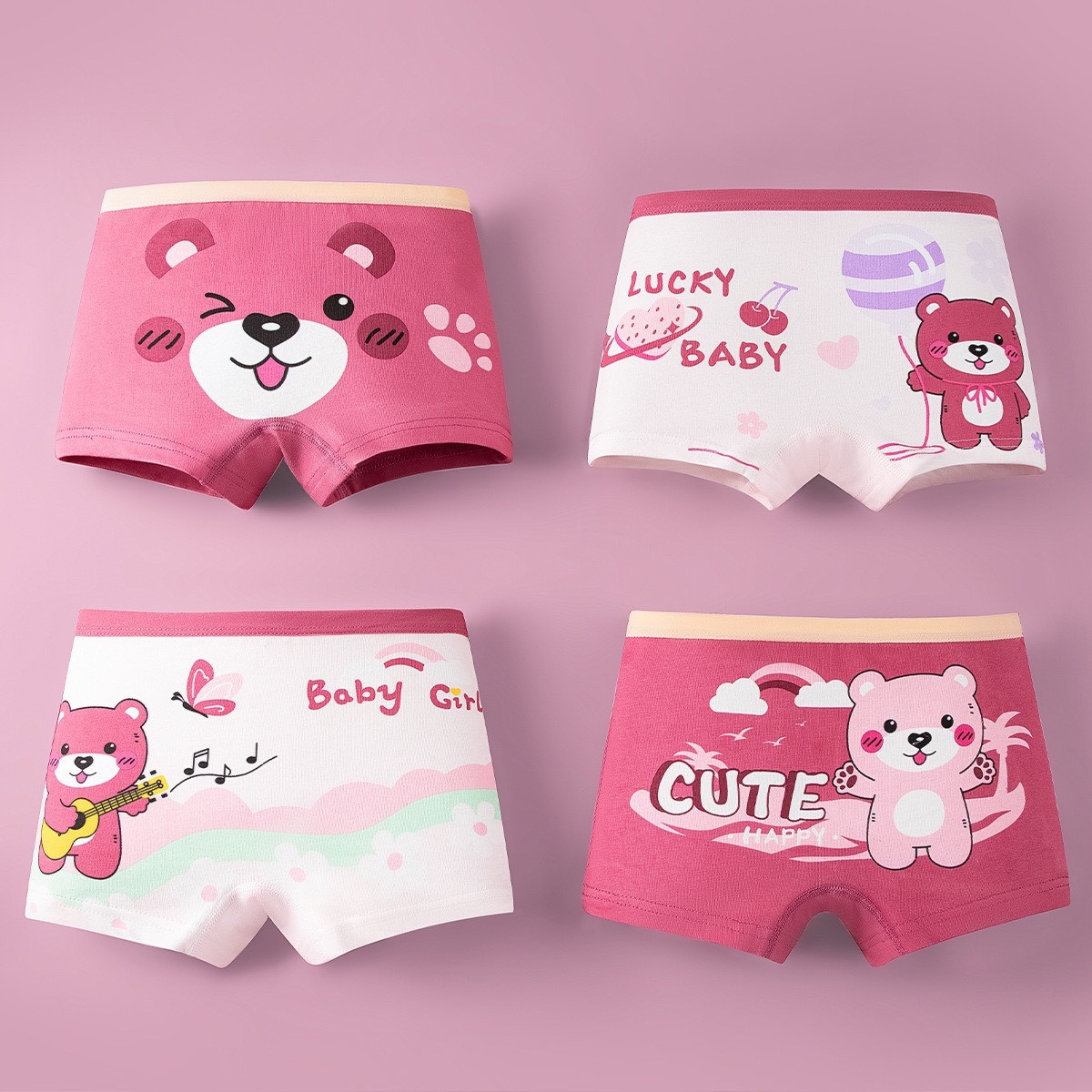 SET 4 QUẦN CHIP ĐÙI BÉ GÁI ( HÌNH RANDOM)