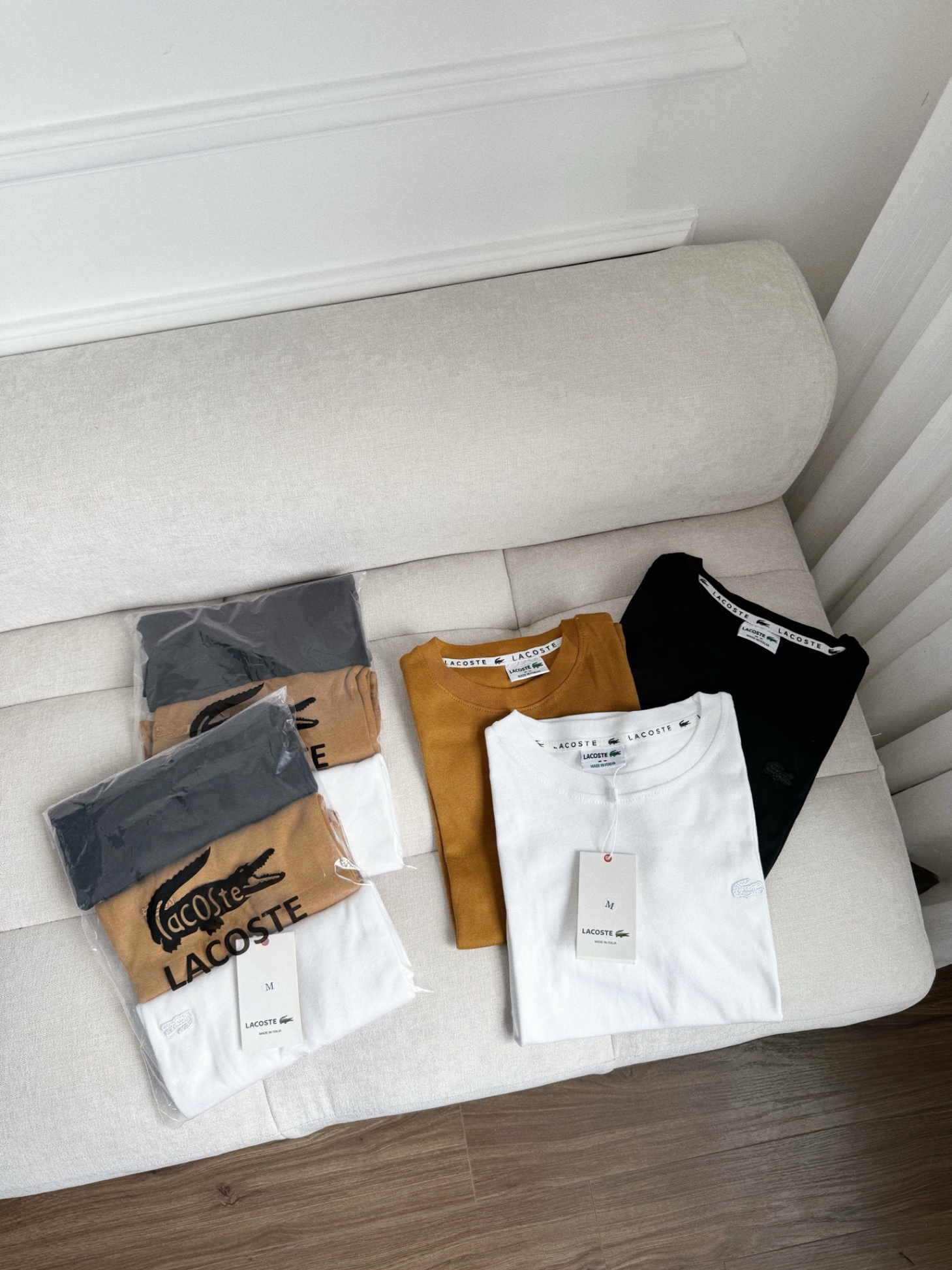 SET 3 ÁO PHÔNG CỔ TRÒN LACOSTE